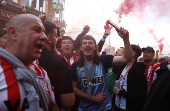 Championship Playoff Final - Fans in London ahead of Sheffield United v Sunderland