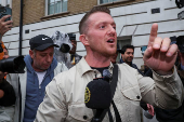 Anti-immigration activist Stephen Yaxley-Lennon at Westminster Magistrates' Court, in London