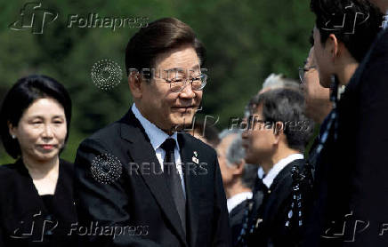 FILE PHOTO: FILE PHOTO: South Korean President Lee Jae-myung attends the 70th Memorial Day ceremony