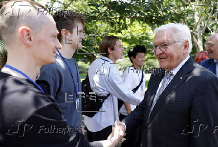 German President Frank-Walter Steinmeier visits the Institute of Science in Tokyo