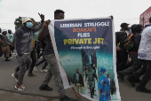 Liberians rally to protest over governance under President Boakai