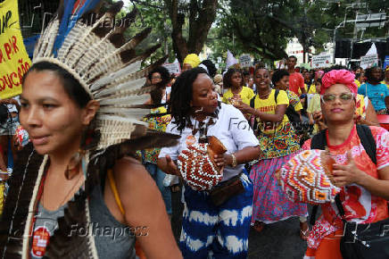 Marcha das Mulheres Negras, em Salvador