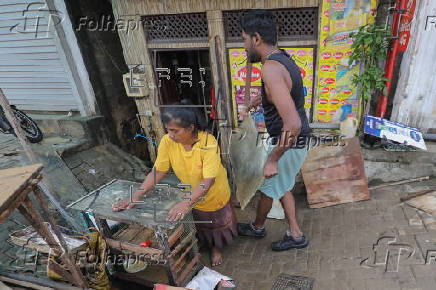 Aftermath of floods that killed hundreds in Sri Lanka