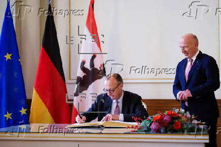 German Chancellor Merz meets Governing Mayor of Berlin Kai Wegner