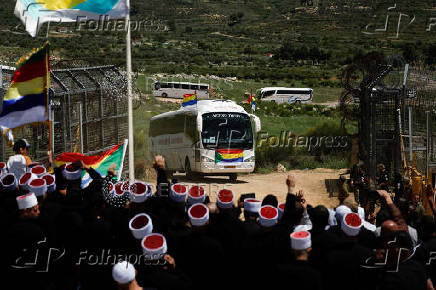 An annual gathering at the Nabi Shuayb Shrine, a holy place for the Druze community, at Majdal Shams