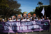 Demonstration for World Environment Day and against bills that propose changes to the environmental licensing system, in Brasilia