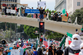 No Kings Day protest, in Los Angeles