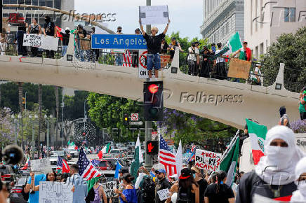 No Kings Day protest, in Los Angeles