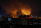 Russian drone and misille strike in Kyiv