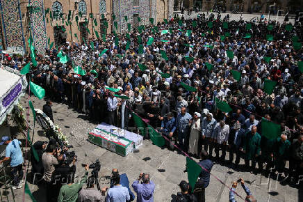 Funeral for those killed in Israeli strikes on Iran, in Qazvin