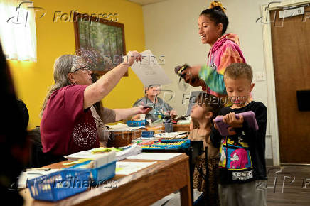Food pantry is busy, weeks into the continuing U.S. government shutdown, in Fountain