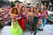 Daniela Mercury no Bloco Pipoca da Rainha, na rua da Consolação