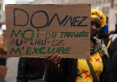 Protest against social reforms of the Belgian government