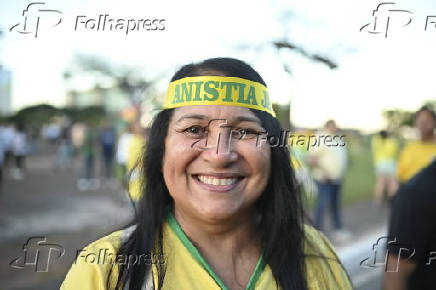 Bolsonaro ato pela anistia em Brasília