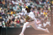 MLB: New York Yankees at Athletics