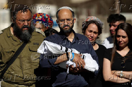 Funeral of two-week-old Ravid Haim, in Jerusalem