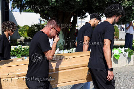 Funeral of Liverpool's Portuguese soccer player Diogo Jota and his brother Andre Silva, who died in a car crash near Zamora, Spain