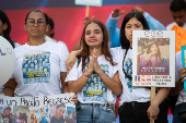 Manifestación en Caracas de apoyo a hijos de migrantes venezolanos deportados