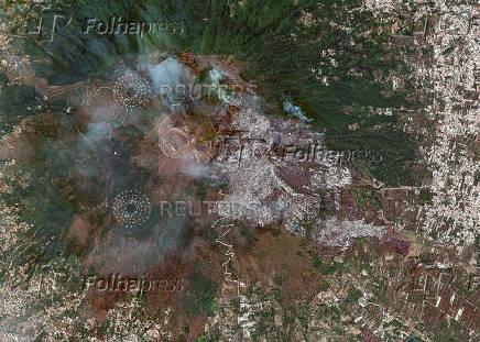 Satellite imagery of wildfires in southern Europe, Turkey and Syria