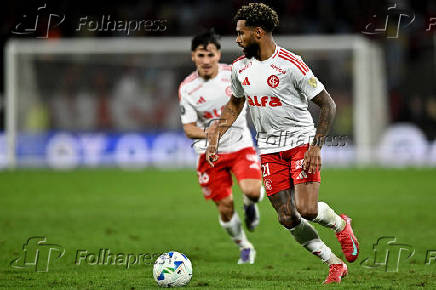 Partida entre Flamengo e Internacional válida pelo Copa Libertadores 2025.