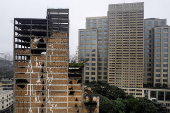 Edíficio inacabado conhecido como Caveirão em SP