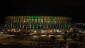Vista aérea em brasília nesta noite de quarta-feira