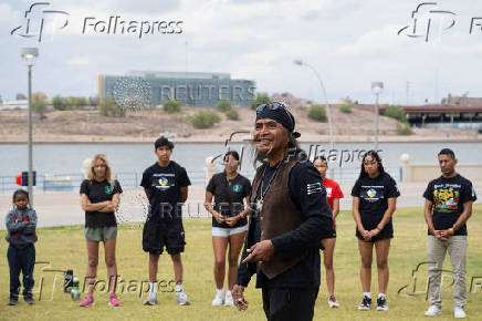 Protest to stop the sale of Oak Flat, land considered sacred by the Apache, to Resolution Copper in Phoenix, Arizona