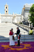 Pope Leo XIV visits Campidoglio (Capitoline Hill) in Rome