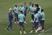 Entrenamiento de la selección de fútbol de Brasil en Ecuador