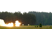 Lithuania holds HIMARS live fire exercises at targets in the Baltic Sea