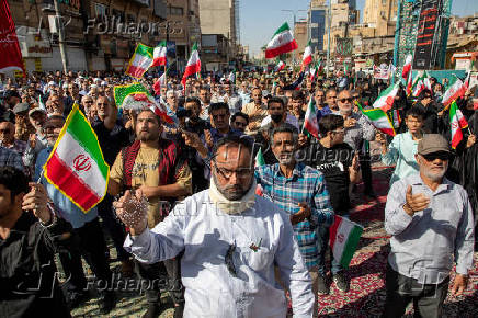 Funeral for those killed in Israeli strikes on Iran, in Ahvaz