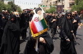 Supporting rally for Iranian supreme leader on Tasua day in Tehran