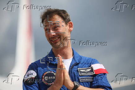 Polish astronaut Uznanski Wisniewski arrives in Cologne after completing Axiom 4 mission