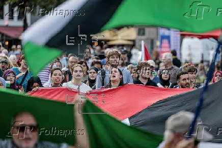 Protest in the Netherlands against famine in Gaza