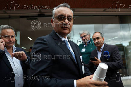 People react after Colombian Senator Miguel Uribe Turbay has died, in Bogota