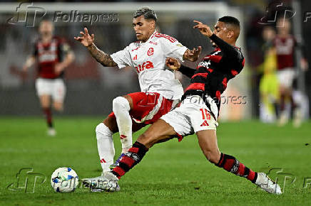 Partida entre Flamengo e Internacional válida pelo Copa Libertadores 2025.