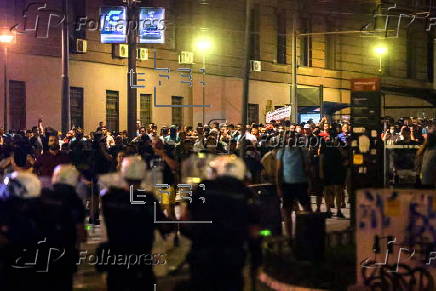 Anti-government protest in Belgrade