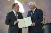 German cabinet members receive certificates of appointment at the Bellevue Palace in Berlin