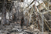Aftermath of an Israeli airstrike, in Sanaa