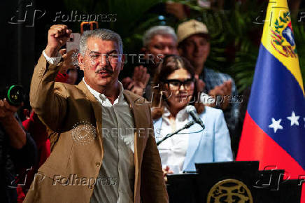 Luis Caldera is proclaimed as the new governor of Zulia state, in Maracaibo