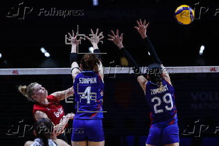 FIVB Volleyball Women's Nations League - Belgium vs Thailand