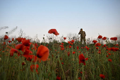 Ukrainian serviceman is seen on a front line in Zaporizhzhia region