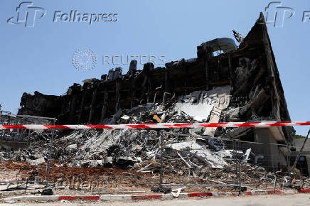 Weizmann Institute of Science buildings left in ruins following an Iranian missile strike