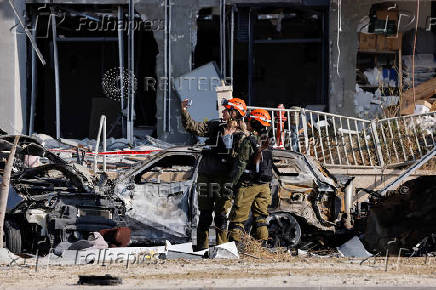 Aftermath of Iran's missile strike on Israel