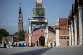 Venice ahead of the expected wedding of Amazon founder Jeff Bezos and Lauren Sanchez