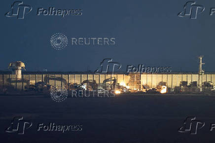A general view show the destruction in Gaza