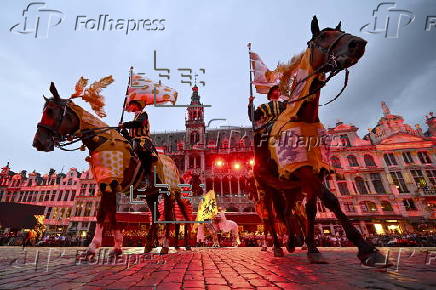 Procession of Ommegang in Brussels