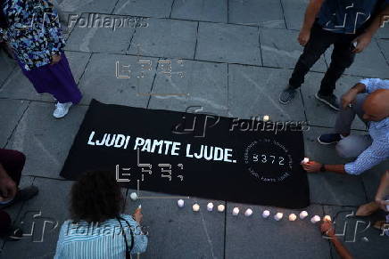 30th anniversary of the Srebrenica genocide in Belgrade