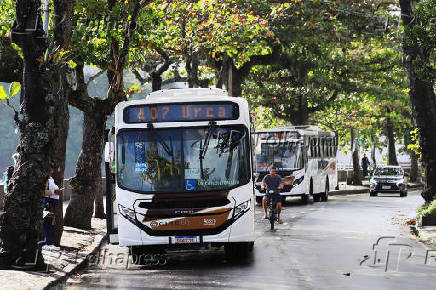 Movimentação de ônibus no Rio de Janeiro.