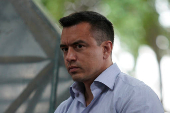 Ecuador's President and presidential candidate Daniel Noboa campaigns ahead of run-off, in Guayaquil